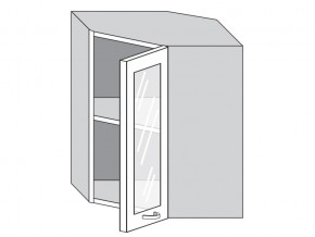 1.60.3у Шкаф настенный (h=720) угловой на 600мм со стекл. дверцей в Верхотурье - verhoture.magazinmebel.ru | фото
