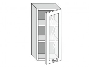 19.40.3 Шкаф настенный (h=913) на 400мм с 1-ой стекл. дверцей в Верхотурье - verhoture.magazinmebel.ru | фото