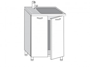 2.60.2мн Шкаф-стол на 600мм под накладную мойку с 2-мя дверцами в Верхотурье - verhoture.magazinmebel.ru | фото