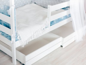 Детская кровать Домик Эко с ящиками белый в Верхотурье - verhoture.magazinmebel.ru | фото - изображение 3
