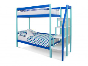 Двухъярусная кровать Svogen мятно-синий в Верхотурье - verhoture.magazinmebel.ru | фото