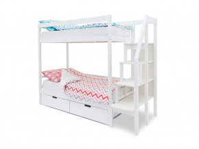 Двухъярусная кровать Svogen с ящиками белый в Верхотурье - verhoture.magazinmebel.ru | фото