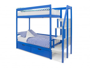 Двухъярусная кровать Svogen с ящиками синий в Верхотурье - verhoture.magazinmebel.ru | фото