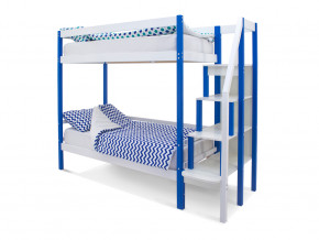 Двухъярусная кровать Svogen сине-белый в Верхотурье - verhoture.magazinmebel.ru | фото