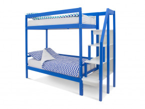 Двухъярусная кровать Svogen синий в Верхотурье - verhoture.magazinmebel.ru | фото