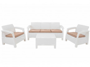 Комплект уличной мебели Yalta Terrace Triple Set белый в Верхотурье - verhoture.magazinmebel.ru | фото