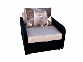 Кресло кровать Канзасик с подлокотниками кот с ромашками-2 в Верхотурье - verhoture.magazinmebel.ru | фото - изображение 1