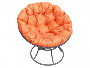 Кресло Папасан без ротанга оранжевая подушка в Верхотурье - verhoture.magazinmebel.ru | фото