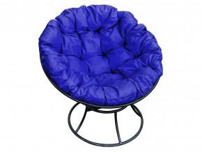 Кресло Папасан без ротанга синяя подушка в Верхотурье - verhoture.magazinmebel.ru | фото