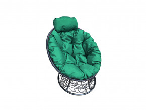 Кресло Папасан мини с ротангом зелёная подушка в Верхотурье - verhoture.magazinmebel.ru | фото