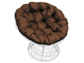 Кресло Папасан с ротангом коричневая подушка в Верхотурье - verhoture.magazinmebel.ru | фото