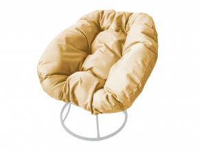 Кресло Пончик без ротанга бежевая подушка в Верхотурье - verhoture.magazinmebel.ru | фото