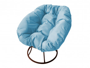 Кресло Пончик без ротанга голубая подушка в Верхотурье - verhoture.magazinmebel.ru | фото - изображение 1