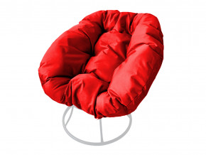 Кресло Пончик без ротанга красная подушка в Верхотурье - verhoture.magazinmebel.ru | фото