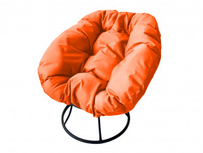 Кресло Пончик без ротанга оранжевая подушка в Верхотурье - verhoture.magazinmebel.ru | фото