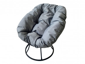 Кресло Пончик без ротанга серая подушка в Верхотурье - verhoture.magazinmebel.ru | фото - изображение 1
