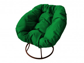 Кресло Пончик без ротанга зелёная подушка в Верхотурье - verhoture.magazinmebel.ru | фото - изображение 1