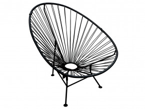 Кресло Ракушка с ротангом чёрный в Верхотурье - verhoture.magazinmebel.ru | фото - изображение 1