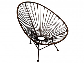 Кресло Ракушка с ротангом коричневый в Верхотурье - verhoture.magazinmebel.ru | фото - изображение 1
