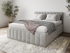 Кровать 1400 Лана серый велюр в Верхотурье - verhoture.magazinmebel.ru | фото