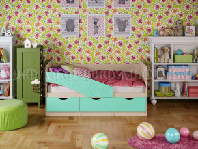 Кровать Бабочки 1600 Бирюза матовая в Верхотурье - verhoture.magazinmebel.ru | фото