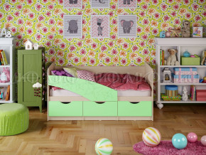 Кровать Бабочки 1600 Салатовый в Верхотурье - verhoture.magazinmebel.ru | фото
