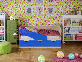 Кровать Бабочки 1600 Синий в Верхотурье - verhoture.magazinmebel.ru | фото