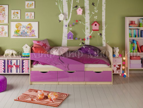 Кровать Дельфин 1600 Фиолетовый металлик в Верхотурье - verhoture.magazinmebel.ru | фото