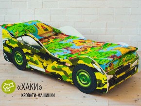 Кровать детская машина Хаки в Верхотурье - verhoture.magazinmebel.ru | фото - изображение 1