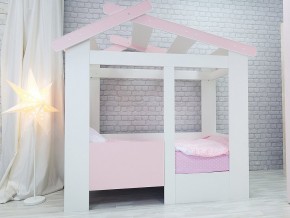 Кровать детская Теремок без ящика розовая в Верхотурье - verhoture.magazinmebel.ru | фото - изображение 1