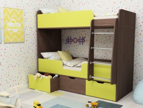 Кровать двухъярусная Малыш двойняшка бодега-лайм в Верхотурье - verhoture.magazinmebel.ru | фото