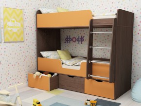Кровать двухъярусная Малыш двойняшка бодега-оранжевый в Верхотурье - verhoture.magazinmebel.ru | фото