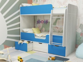 Кровать двухъярусная Малыш двойняшка винтерберг-голубой в Верхотурье - verhoture.magazinmebel.ru | фото