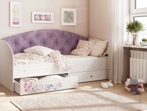 Кровать Эльза Белый-фиолетовый в Верхотурье - verhoture.magazinmebel.ru | фото
