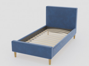 Кровать Линси 900 синий в Верхотурье - verhoture.magazinmebel.ru | фото