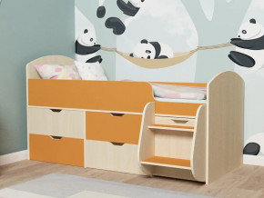 Кровать Малыш-7 Дуб-Оранжевый в Верхотурье - verhoture.magazinmebel.ru | фото - изображение 1