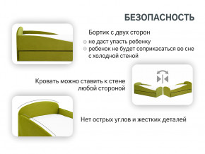 Кровать с ящиком Letmo оливковый (велюр) в Верхотурье - verhoture.magazinmebel.ru | фото - изображение 13
