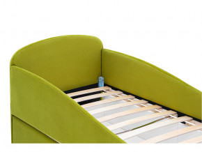 Кровать с ящиком Letmo оливковый (велюр) в Верхотурье - verhoture.magazinmebel.ru | фото - изображение 3
