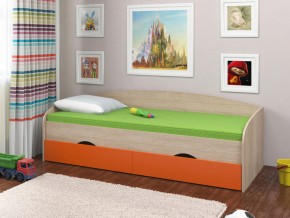 Кровать Соня 2 сонома-оранжевый в Верхотурье - verhoture.magazinmebel.ru | фото