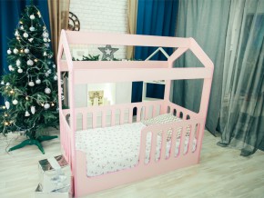 Кроватка-Домик без ящика розовая в Верхотурье - verhoture.magazinmebel.ru | фото