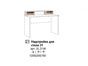 Надстройка для стола 31 (Полка) в Верхотурье - verhoture.magazinmebel.ru | фото