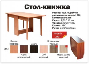 Прямой стол-книжка венге в Верхотурье - verhoture.magazinmebel.ru | фото - изображение 2