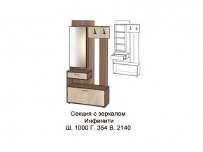 Секция с зеркалом в Верхотурье - verhoture.magazinmebel.ru | фото