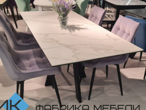 Стол SKM 120 керамика белый мрамор/подстолье черное в Верхотурье - verhoture.magazinmebel.ru | фото - изображение 2
