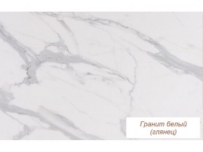 Столешница Гранит белый глянец 26 мм в Верхотурье - verhoture.magazinmebel.ru | фото